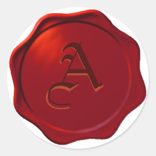Faux Wax Seal 2 with your choice of initial!
