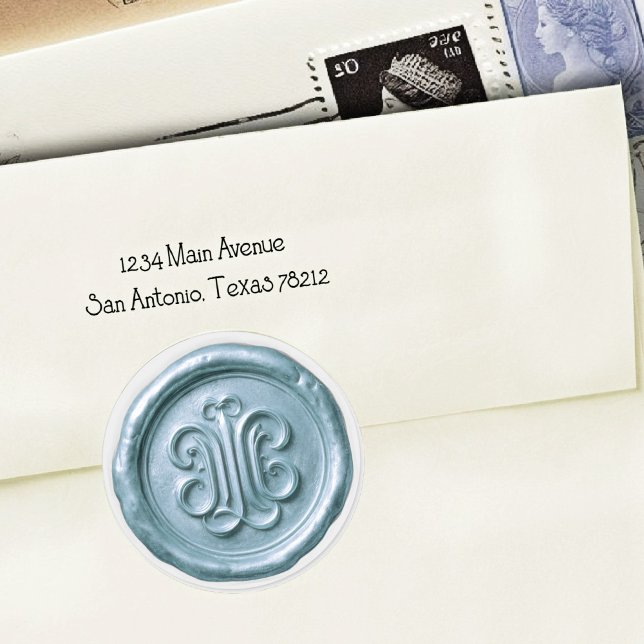 Faux Wax Seal Deep Impression Blue 3 (Creator Uploaded)