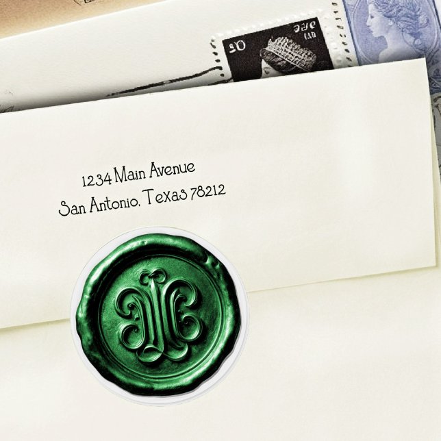 Faux Wax Seal Deep Impression Emerald Green (Creator Uploaded)