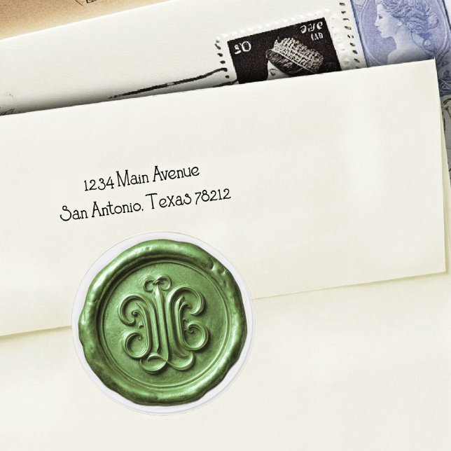 Faux Wax Seal Deep Impression Green 5 (Creator Uploaded)
