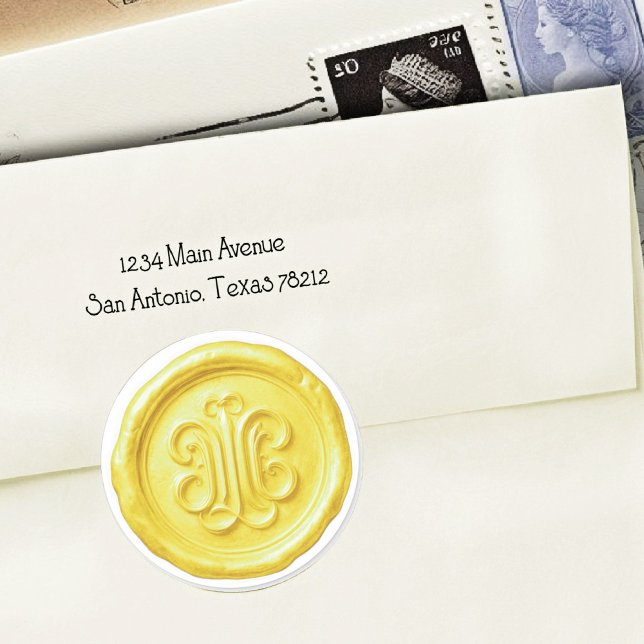 Faux Wax Seal Deep Impression  Lemon Yellow (Creator Uploaded)