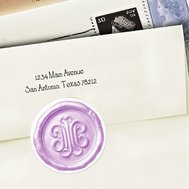 Faux Wax Seal Deep Impression Light Purple (Creator Uploaded)