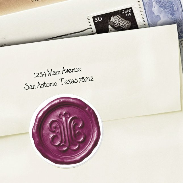 Faux Wax Seal Deep Impression Plum (Creator Uploaded)