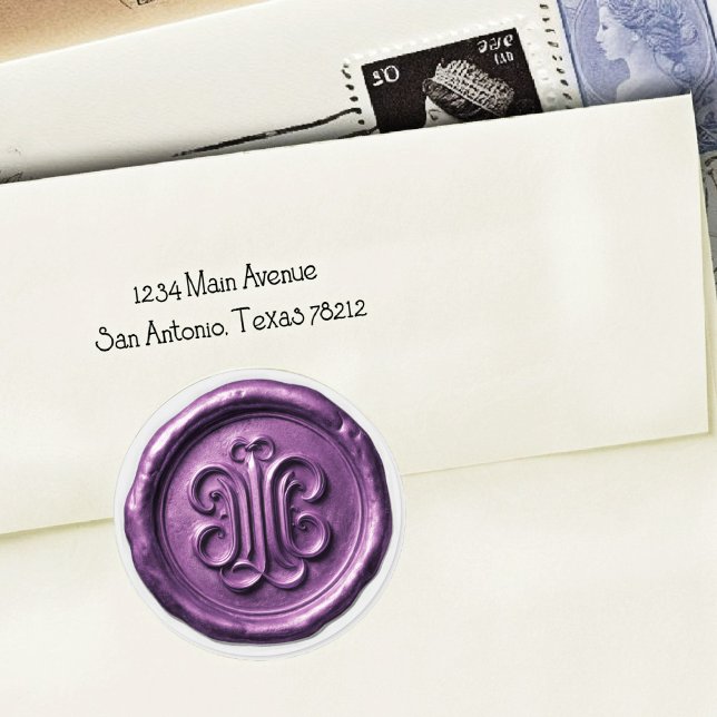 Faux Wax Seal Deep Impression Purple 2 (Creator Uploaded)