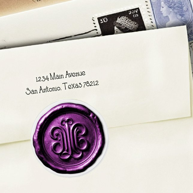 Faux Wax Seal Deep Impression Purple 4 (Creator Uploaded)