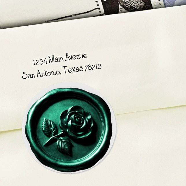 Faux Wax Seal Green 2 Rose 2 Deep Impression (Creator Uploaded)