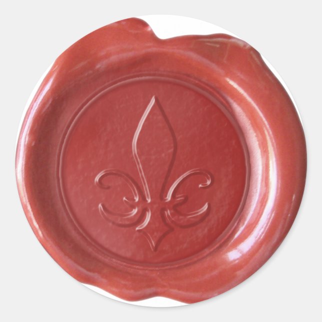 Faux Wax Seal - Red - SPADE (Front)