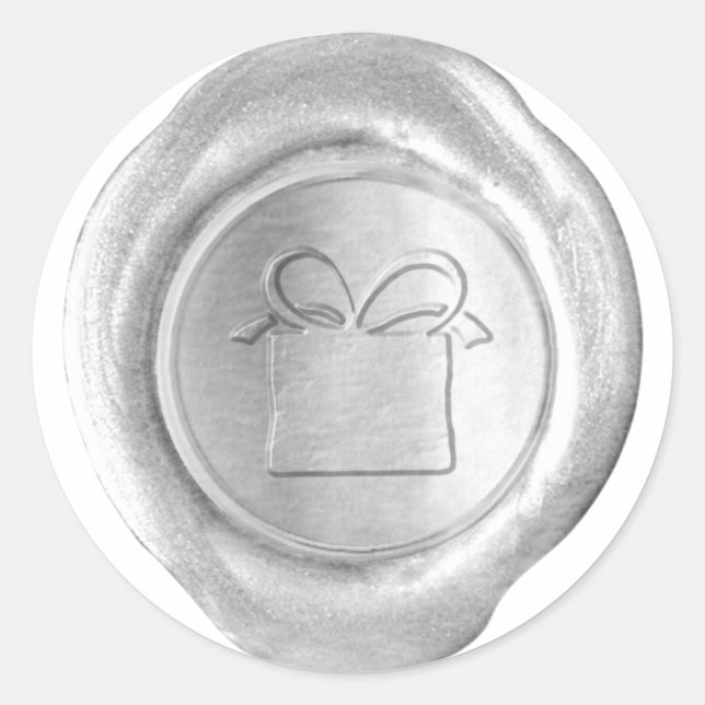 Faux Wax Seal - Silver - GIFT (Front)