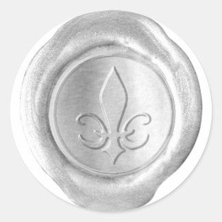 Faux Wax Seal - Silver - SPADE