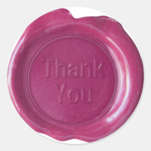 Faux Wax Seals - Rose - Bold - Thank You