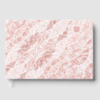 Faux White Lace Fishnet Guest Book
