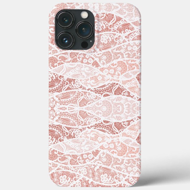 Faux White Lace Fishnet iPhone Case Gift (Back)