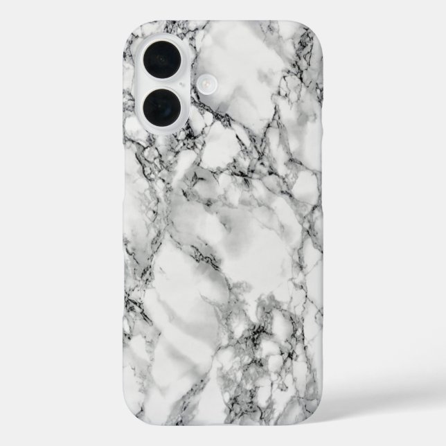 Faux White Marble iPhone Case (Back)