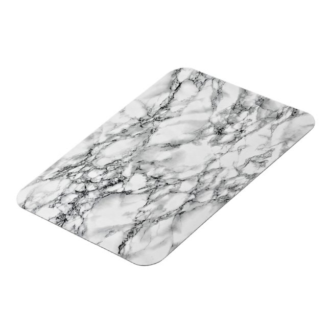 Faux White Marble Magnet (Left Side)