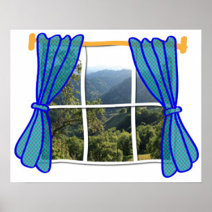 Faux Window for No Window Poster