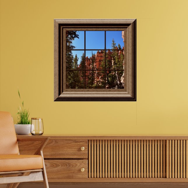 Faux Window Relaxing View Bryce Canyon Utah Poster (Living Room 2)