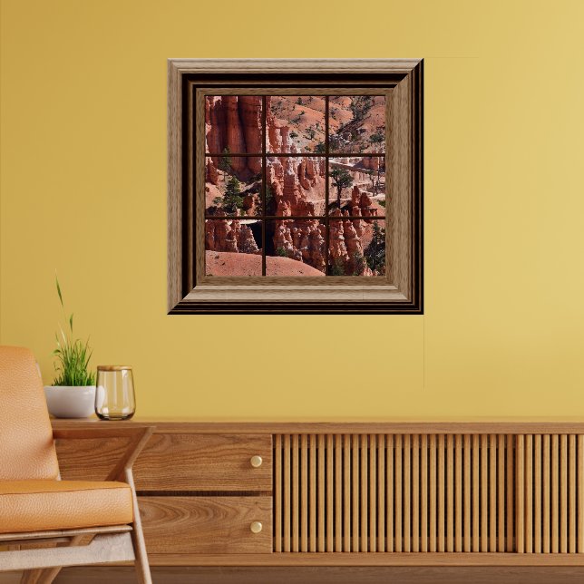 Faux Window Relaxing View Bryce Canyon Utah Poster (Living Room 2)