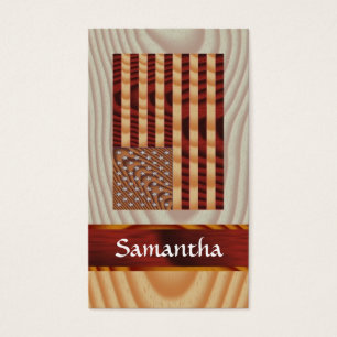 Faux wood American flag