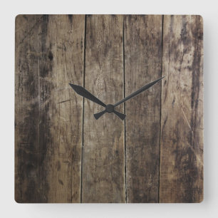 Faux Wood Clock