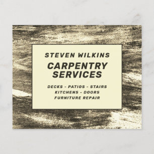 Faux wood minimalist  flyer