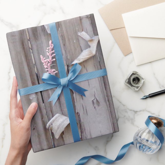 Faux wood Rustic pattern wrapping paper (Gifting)