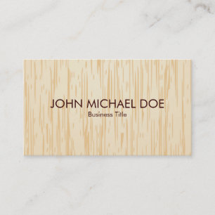 Faux Wood Texture Woodworking Professional Artisan Business Card