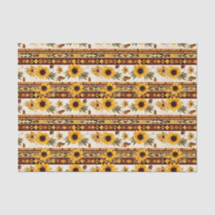 Faux wood tiled Western pattern decoupage  Tissue Paper