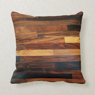 Faux Wooden Floor Slats Cushion