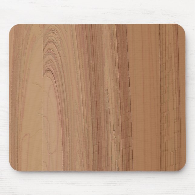 Faux Woodgrain Print Mousepad (Front)