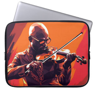 Faux Wrapped Canvas Print Laptop Sleeve