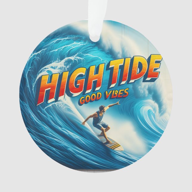 Faux Wrapped Canvas Print Ornament (Front)