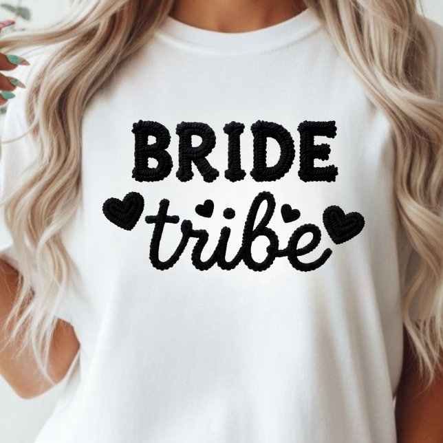Faux Yarn Bride Tribe Bachelorette  Tri-Blend Shirt (Faux Yarn Bride Tribe Bachelorette Tri-Blend Shirt)