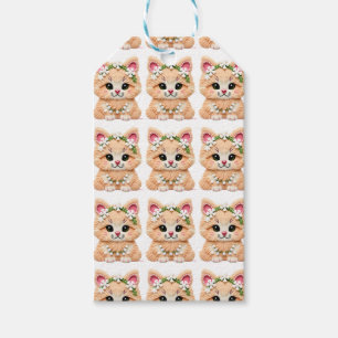 Faux Yarn Notch-Hook Christmas Cat – Cosy Holiday Gift Tags