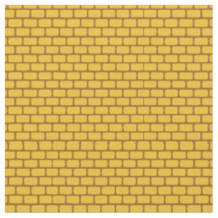 Faux Yellow Brick Fabric