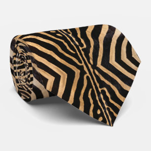 Faux Zebra Skin Men's Tie