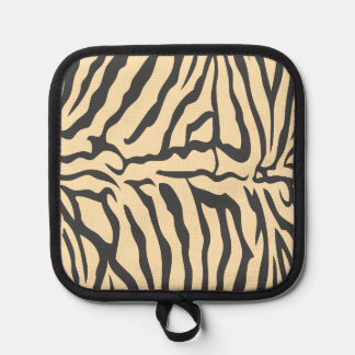 Faux Zebra Skin Oven Mitt Pot Holder