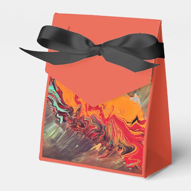 Favor Box "Orange Burst" (Front Side)