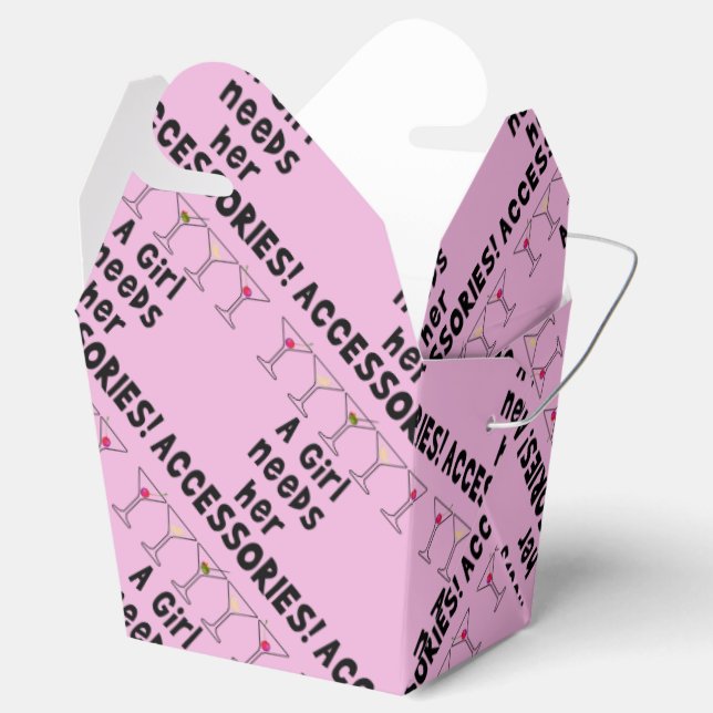 FAVOR BOXES - A GIRL NEEDS HER ACCESSORIES (Opened)