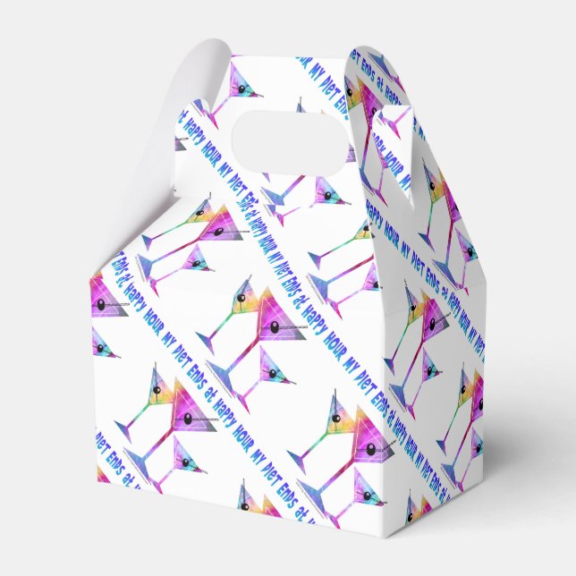 FAVOR BOXES - MY DIET ENDS AT HAPPY HOUR (Front Side)
