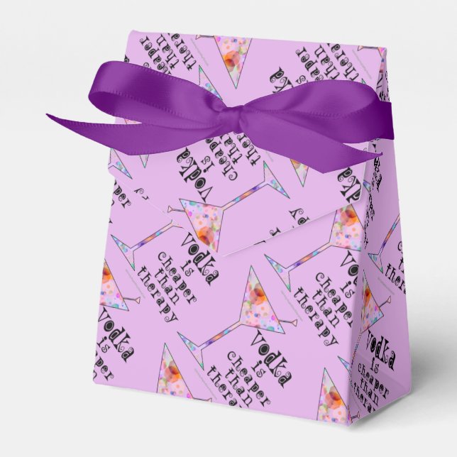 FAVOR BOXES - VODKA IS CHEAPER THAN THERAPY (Front Side)