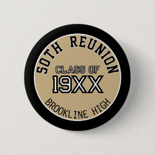 FAVOR! FUN 50th class reunion button