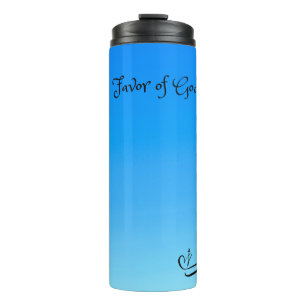 Favor of God (Blue Gradient) Thermal Tumbler