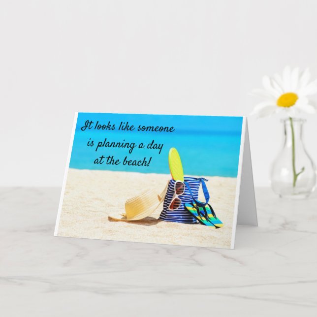 FAVORITE BEACH BUM TURNS **50** CARD (Small Plant)