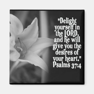 FAVORITE BIBLE SCRIPTURE PSALM 37:4 MAGNET