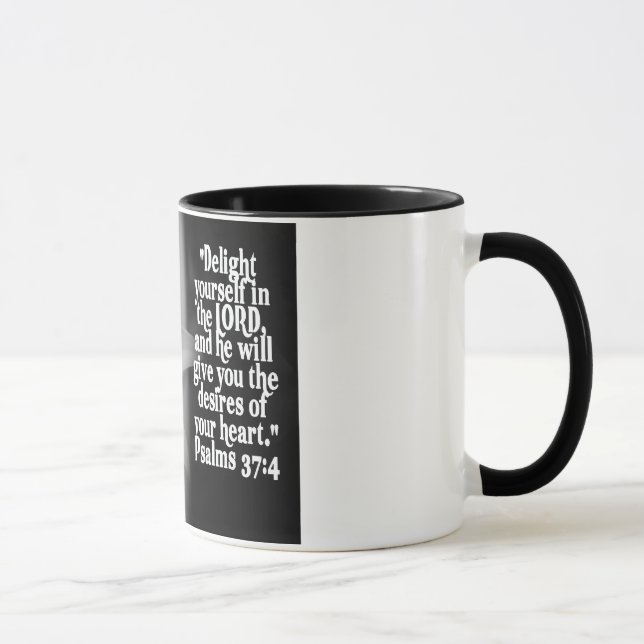 FAVORITE  BIBLE SCRIPTURE PSALM 37:4 MUG (Right)
