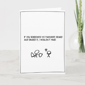 'Favorite Board' - Surfing Valentine's Card