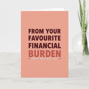 Favorite Burden Mothers Day Card