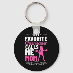 Favorite Cheerleader Calls Me Mom Cheerleading Che Key Ring
