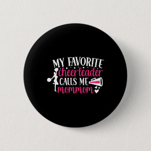 Favorite Cheerleader Calls Me Mommom Cheer Mommom 6 Cm Round Badge