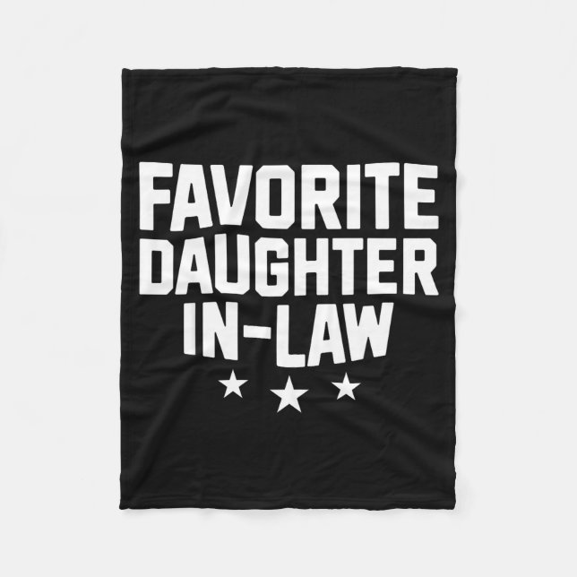 Favorite Daughter-in-law Funny Wife Mom Mother's D Fleece Blanket (Front)